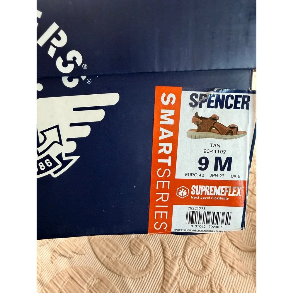 Dockers Spencer Tan Mens Sport Sandals SupremeFlex Smart Series 90-41102 Size 9M